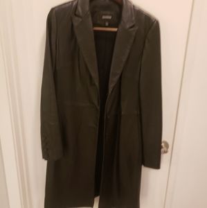 Black leather jacket